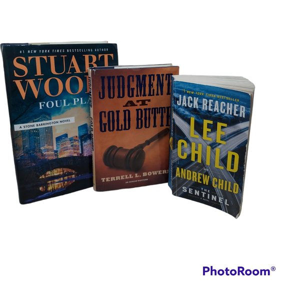 Lot of (3) Books Authors Stuart Woods, Lee Child/Andrew Child, Terrell L. Bowers - Picture 1 of 6